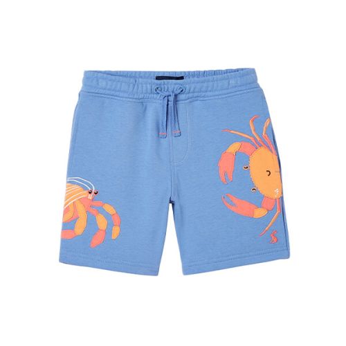Joules Kids Light Blue Crabs Hamden Novelty Sweat Shorts