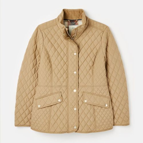 Joules Tan Allendale Diamond Quilted Jacket