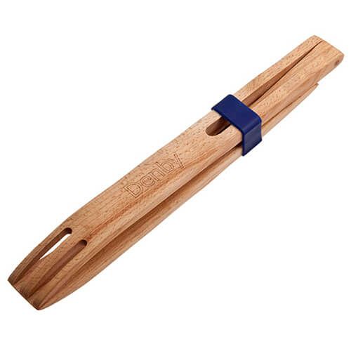 Denby Imperial Blue Wooden Tongs