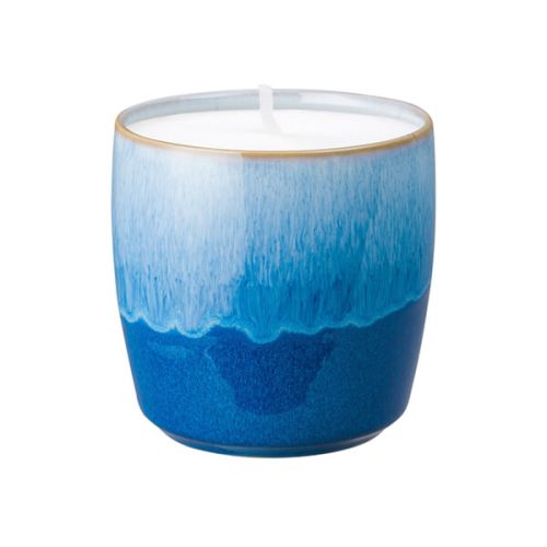 Denby Blue Haze Ceramic Candle Pot