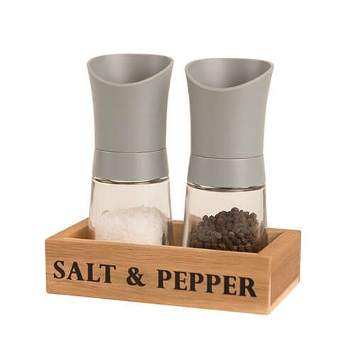T&G Manhattan Grey Mill Gift Set With Wooden Crate