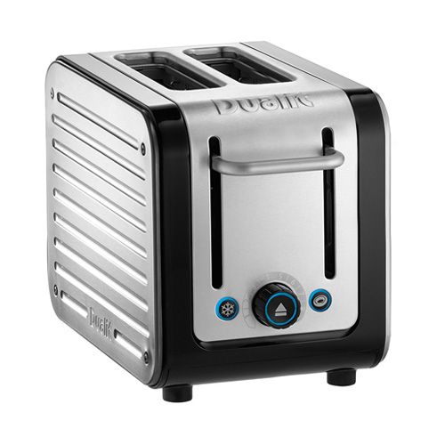 Dualit Architect 2 Slot Black Body With Stainless Steel Panel Toaster