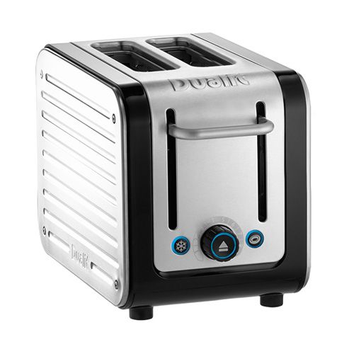 Dualit Architect 2 Slot Black Body With White Panel Toaster