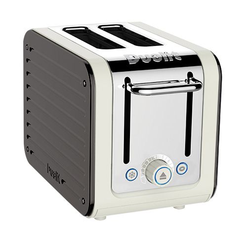Dualit Architect 2 Slot Canvas Body With Cobble Grey Panel Toaster