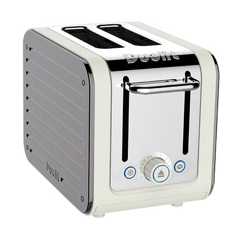 Dualit Architect 2 Slot Canvas Body With Metallic Silver Panel Toaster