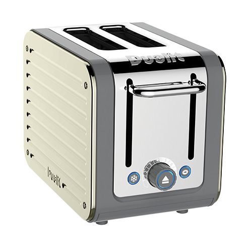 Dualit Architect 2 Slot Grey Body With Canvas White Panel Toaster