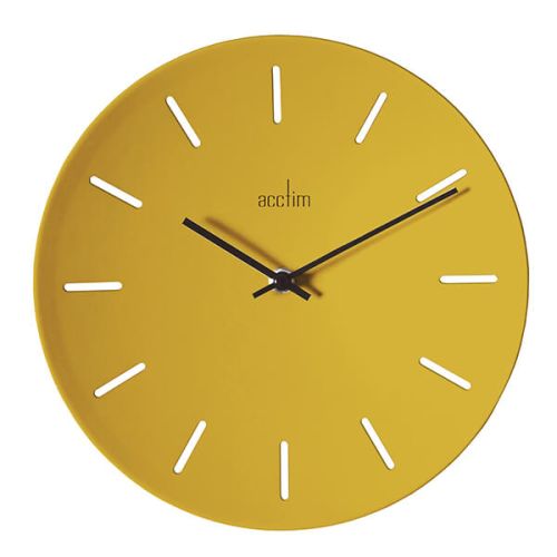 Acctim Majken Wall Clock Mustard
