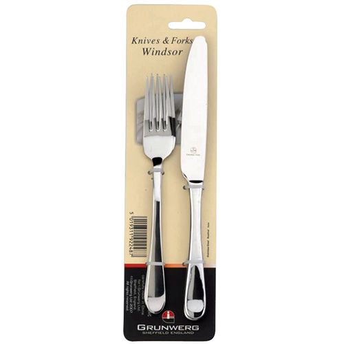 Grunwerg Windsor Set of 2 Dinner Knives & Forks
