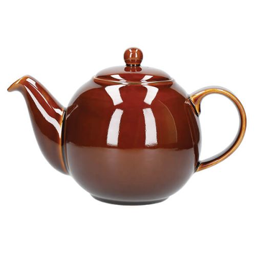 London Pottery Globe 6 Cup Teapot Rockingham Brown