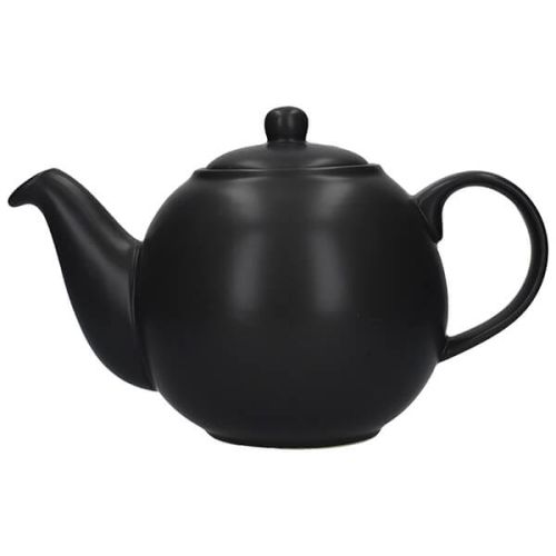 London Pottery Globe 6 Cup Teapot Matt Black