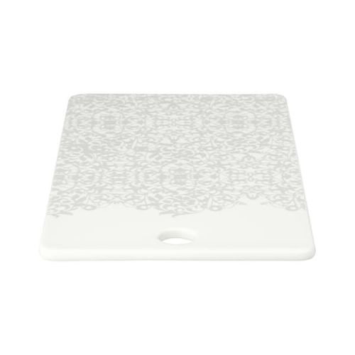 Denby Monsoon Filigree Silver Ceramic Platter