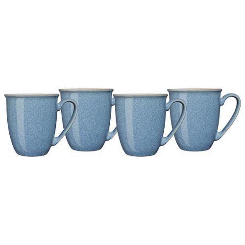 Denby Elements Blue Set Of 4 Coffee Mugs