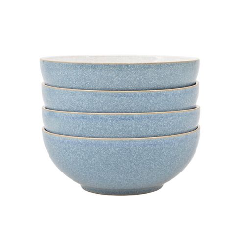 Denby Elements Blue Set Of 4 Cereal Bowl