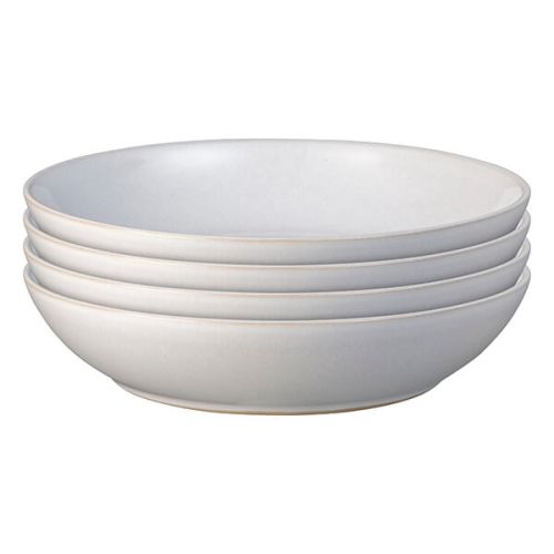 Denby Intro Stone White 4 Piece Pasta Bowl Set