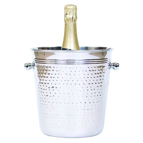 Epicurean Hammered Steel Champagne Bucket