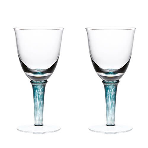 Denby Greenwich / Regency Green Pack Of 2 White Wine Glasses