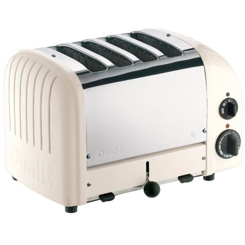 Dualit Classic Vario AWS Canvas White 4 Slot Toaster With Free Gift