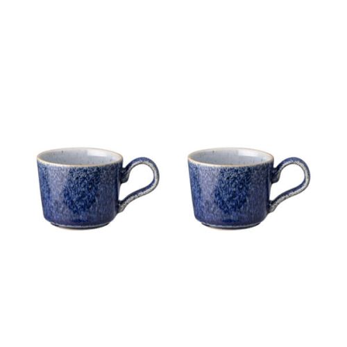 Denby Studio Blue Brew Set Of 2 Espresso Cups