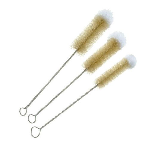 Valet Bottle Brushes Set Of 3 With Cotton Ball Tips