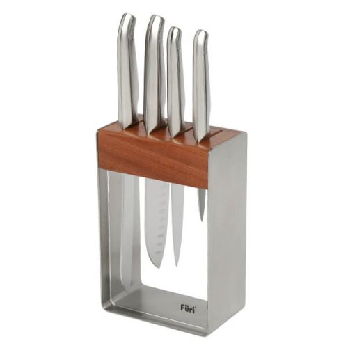 Furi Pro 5 Piece Stainless Steel Knife Block Set