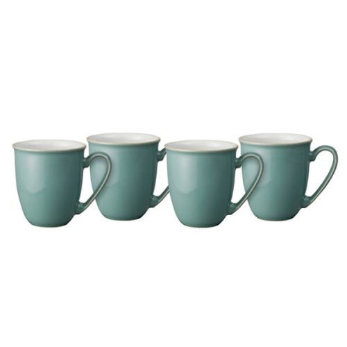 Denby Elements Fern Green Set Of 4 Coffee Beaker/Mugs