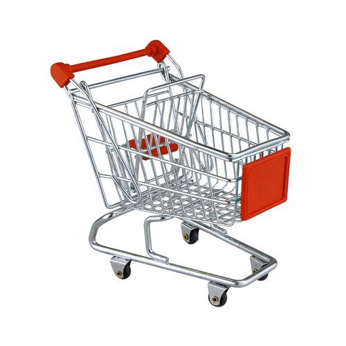 Apollo Chrome Mini Shopping Trolley