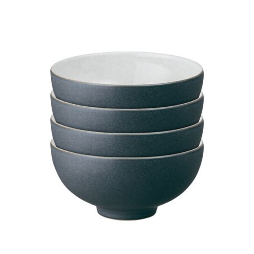 Denby Impression Charcoal 4 Piece Rice Bowl Set