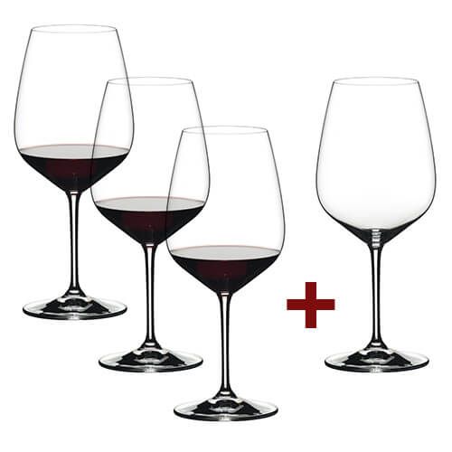 Riedel Extreme Cabernet 4 for 3 Wine Glasses