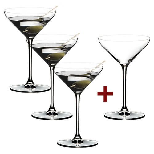 Riedel Extreme Martini 4 for 3 Glasses