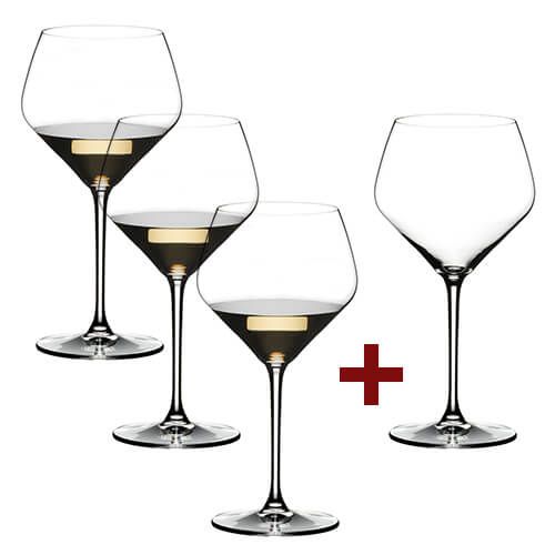 Riedel Extreme Oaked Chardonnay 4 for 3 Glasses