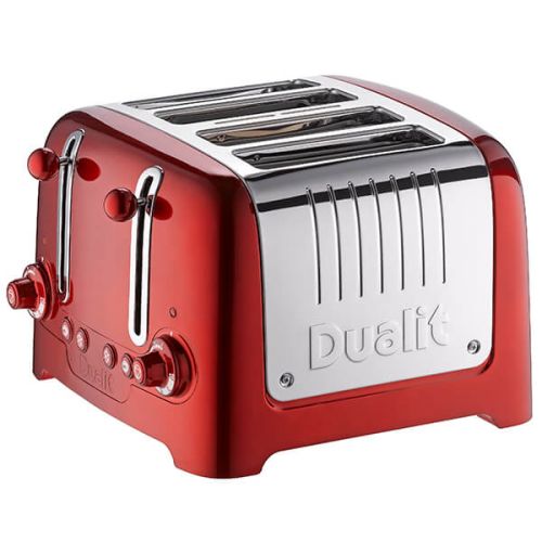 Dualit Lite 4 Slot Toaster Metallic Red