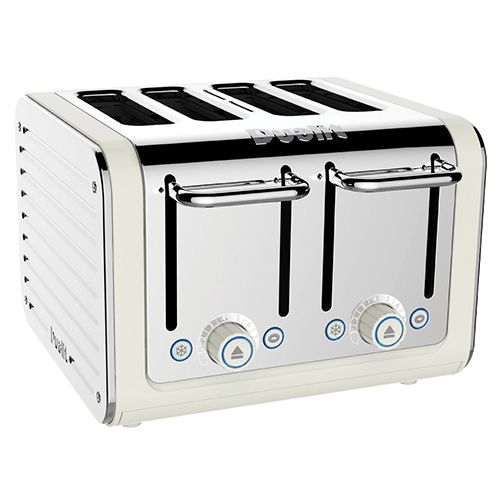 Dualit Architect 4 Slot Canvas Body With Stainless Steel Panel Toaster