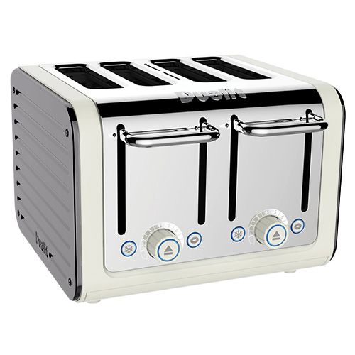 Dualit Architect 4 Slot Canvas Body With Metallic Silver Panel Toaster