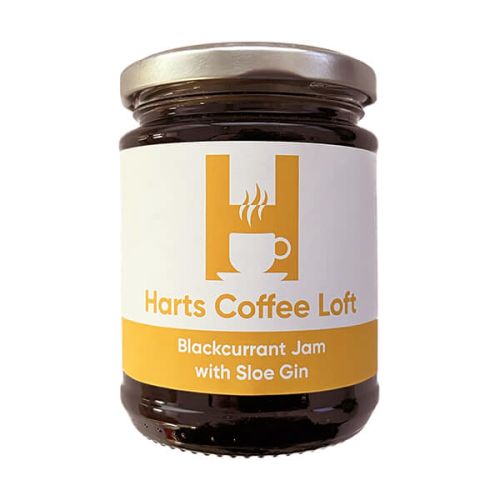 Harts Coffee Loft Blackcurrant Jam with Sloe Gin 340g