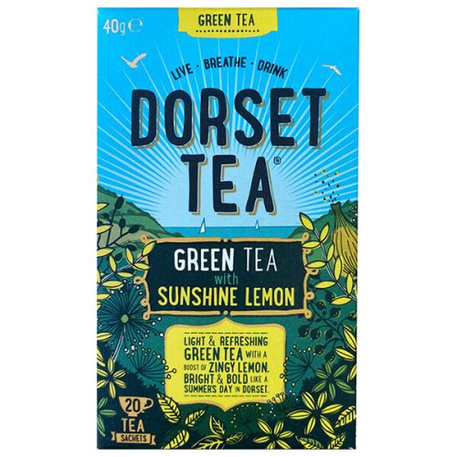 Dorset Tea Pure Green Tea with Sunshine Lemon 20 Bags