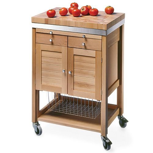 Eddingtons The Pewsey Solid Beech Kitchen Trolley