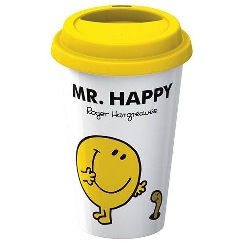 Mr Men Mr Happy Travel Mug