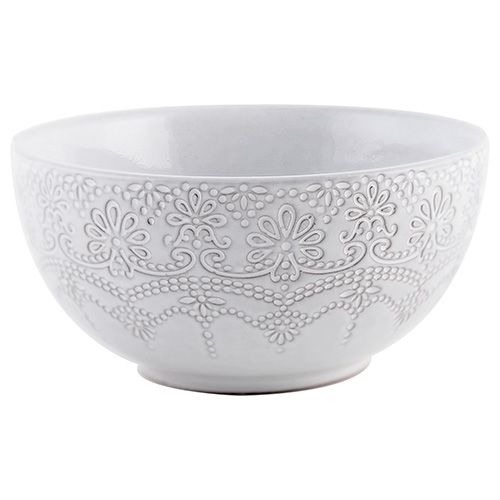 Katie Alice Lace Embossed Cereal Bowl