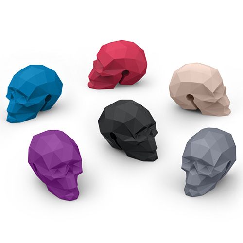 Fred Bar Bones Skull Set of 6 Glass Markers