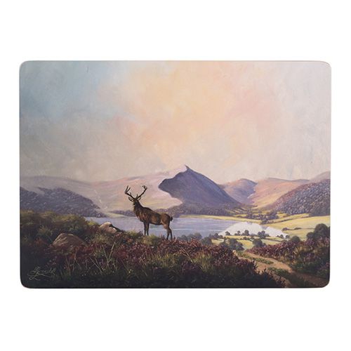 Creative Tops Highland Stag Set Of 4 Large Premium Placemats