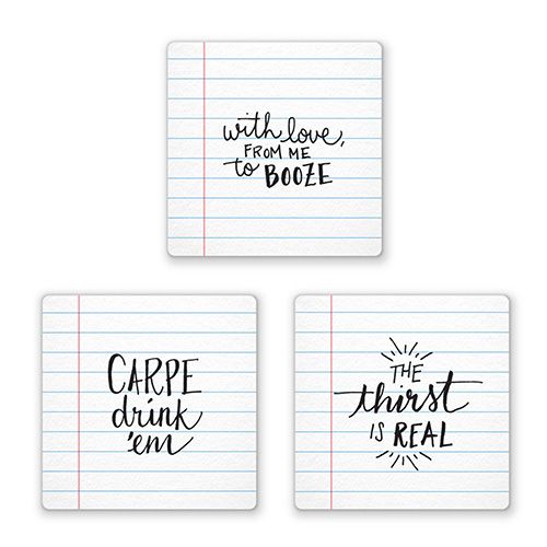 Fred Noted Drinks Coasters