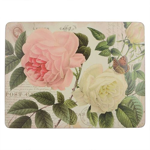 Creative Tops Rose Garden Pack Of 4 Large Premium Placemats