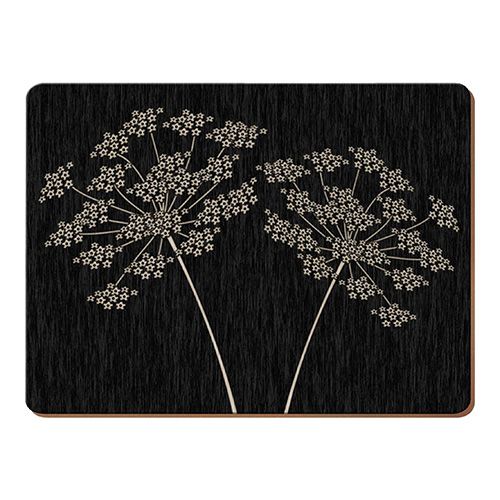 Creative Tops Silhouette Set Of 4 Large Premium Placemats