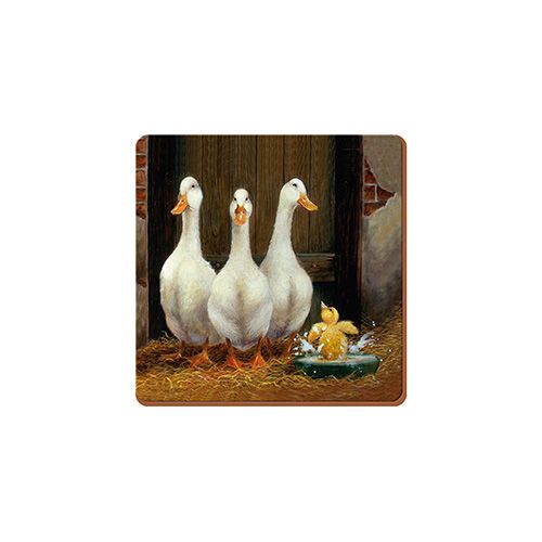 Creative Tops Duck Bath Set Of 6 Premium Coasters