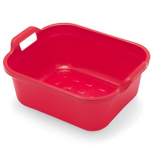 Addis 10 Litre Twin Handled Washing Up Bowl Red