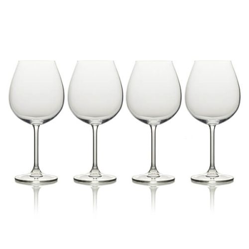 Mikasa Julie Set Of 4 21.5oz Bordeaux Wine Glasses