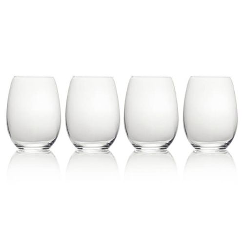 Mikasa Julie Set Of 4 19.75oz Stemless Wine Glasses