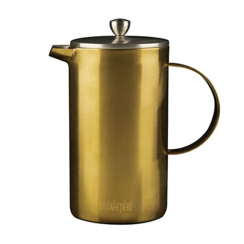 La Cafetiere Edited Double Walled 8 Cup Cafetiere Brushed Gold