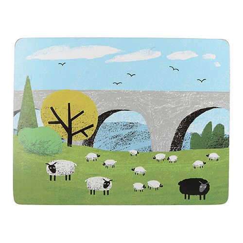 Creative Tops Woolly Mornings Set Of 4 Large Premium Table Mats