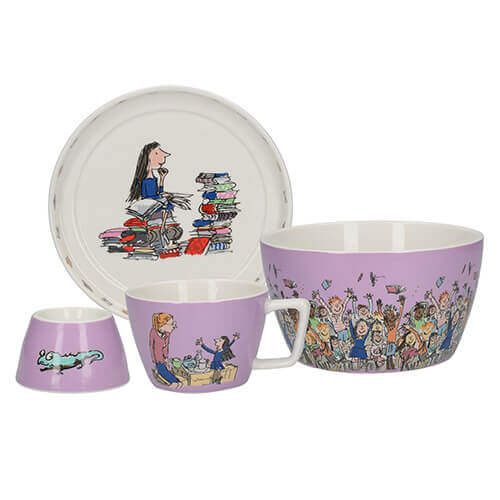 Roald Dahl Matilda 4 Piece Breakfast Stacking Set